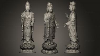 Indian sculptures Guanyin Statue 3d model